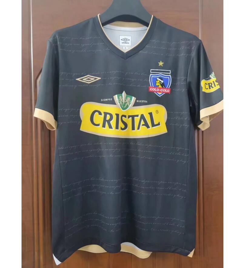 2011 Colo-Colo Retro Black Away Kit Soccer Jersey